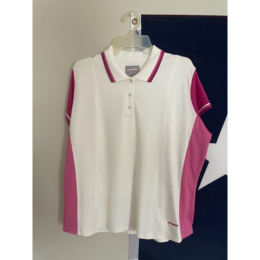 Y2K Bolle Sport Pink Tennis Shirt Collar